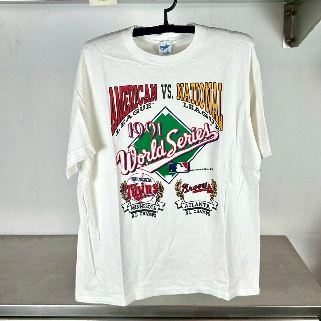 ​Vintage 1991 MLB World Series Minnesota Twins VS Atlanta Braves T-shirt