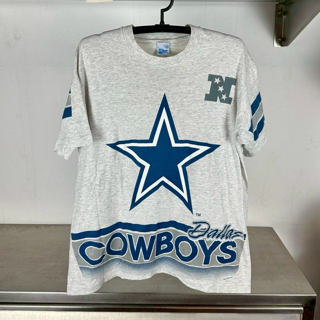​Vintage 1994 Dallas Cowboys All Over Print NFL AOP Large T-Shirt