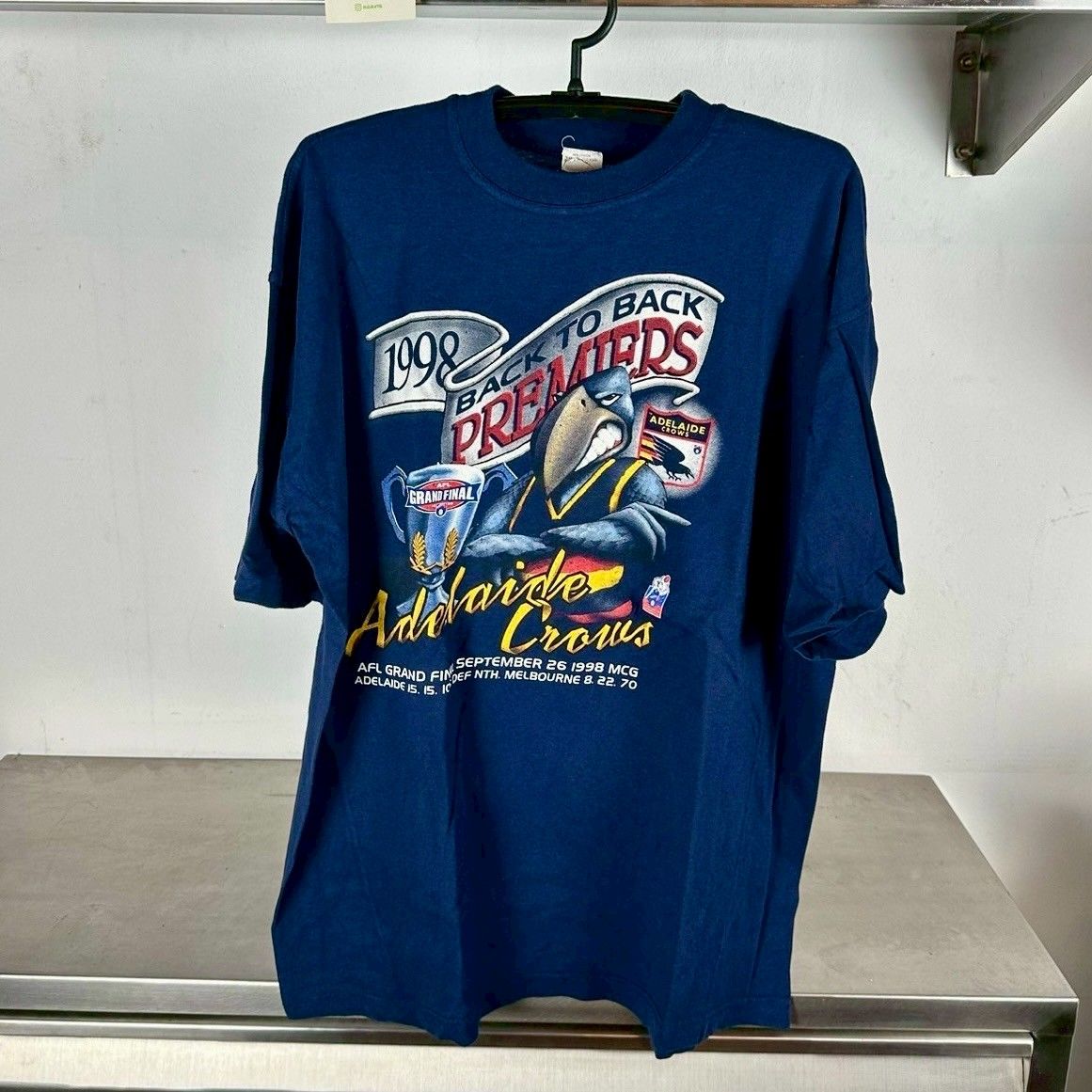 ​Vintage 1998 Adelaide Crows Back to Back Premiers AFL T-shirt