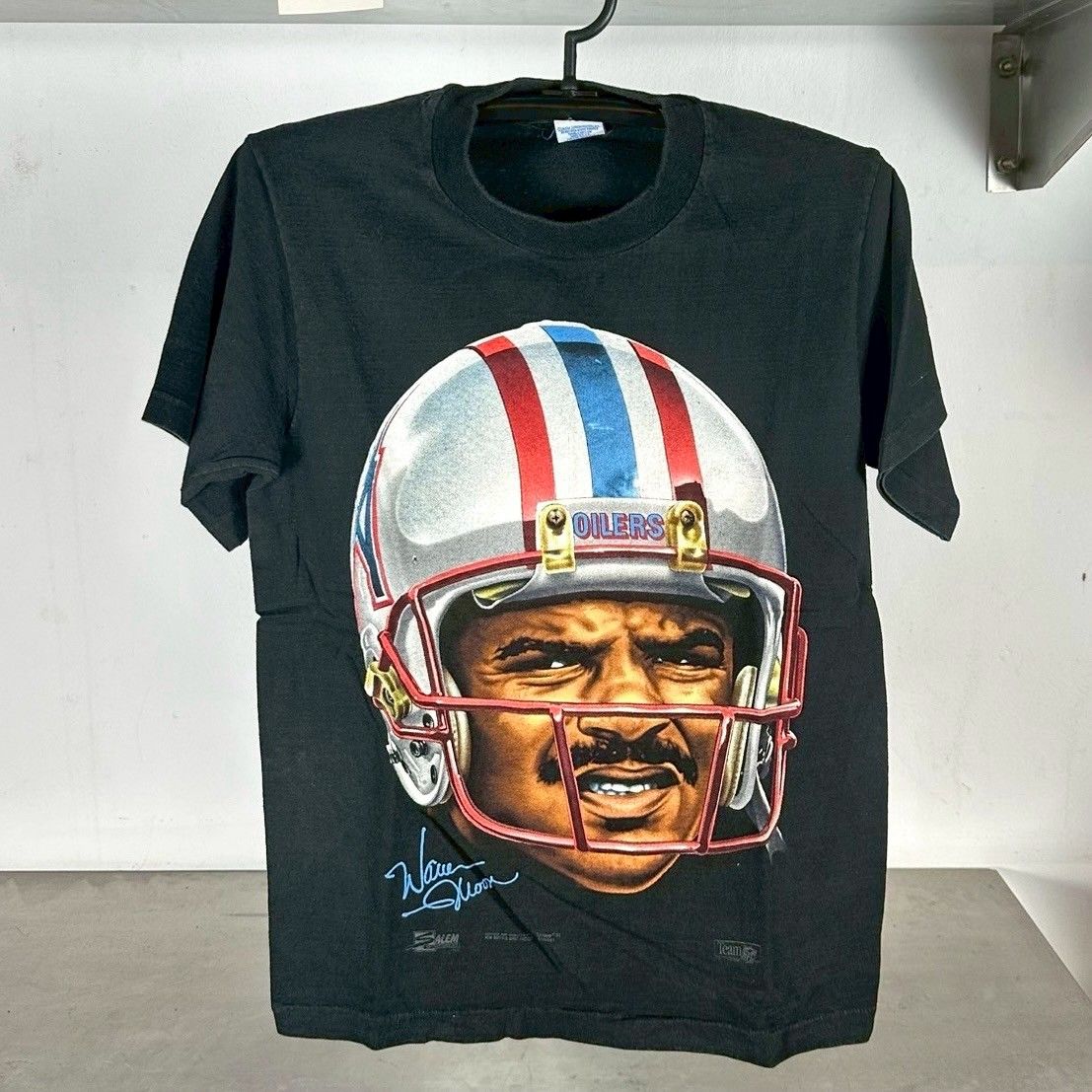 ​Vintage 90s Warren Moon Houston Oilers Big Face NFL T-shirt