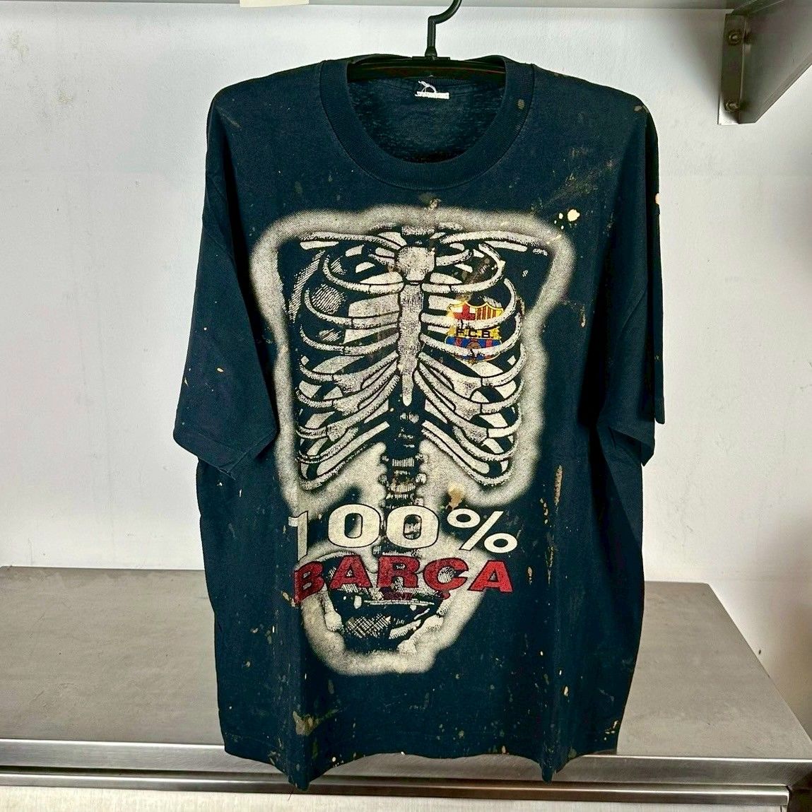 ​​Vintage 90s FC Barcelona 100% Barca Soccer T-shirt