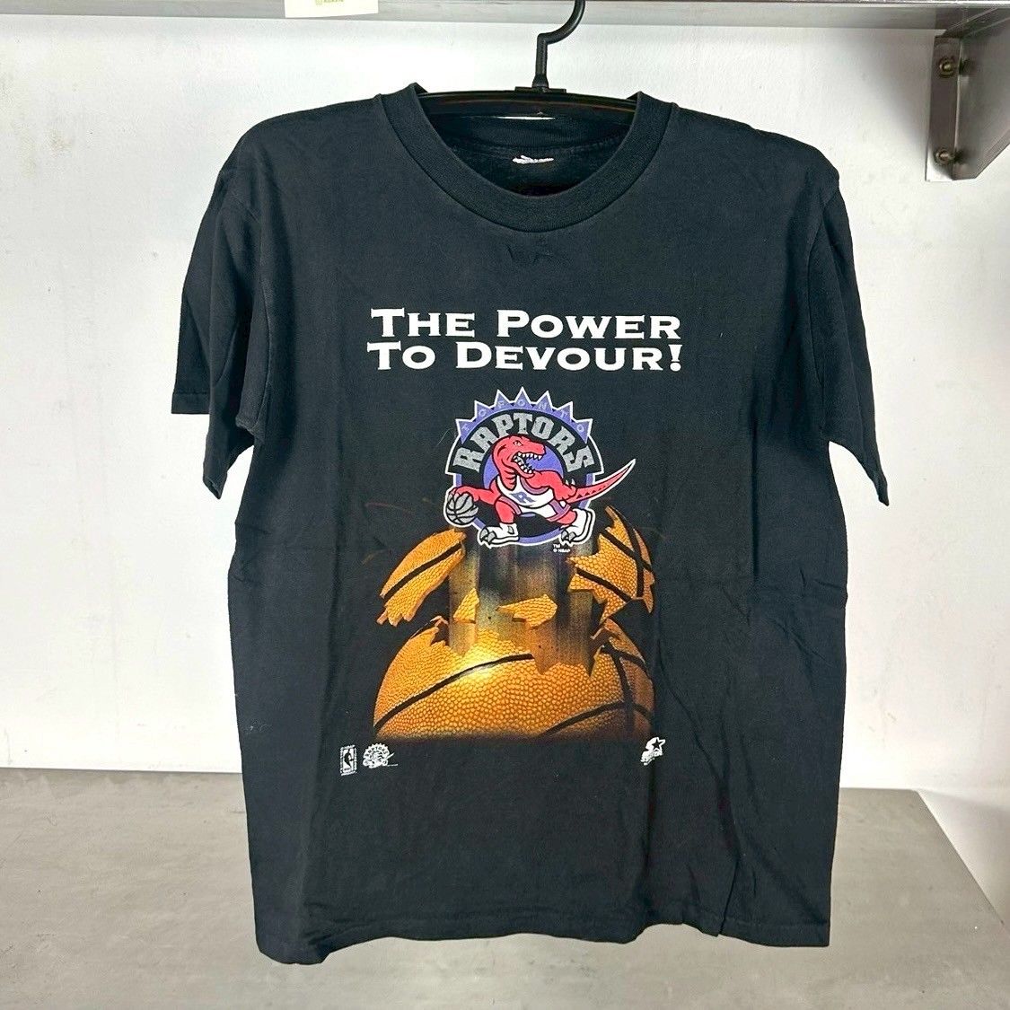 ​Vintage 90s Toronto Raptors The Power to Devour! NBA T-shirt