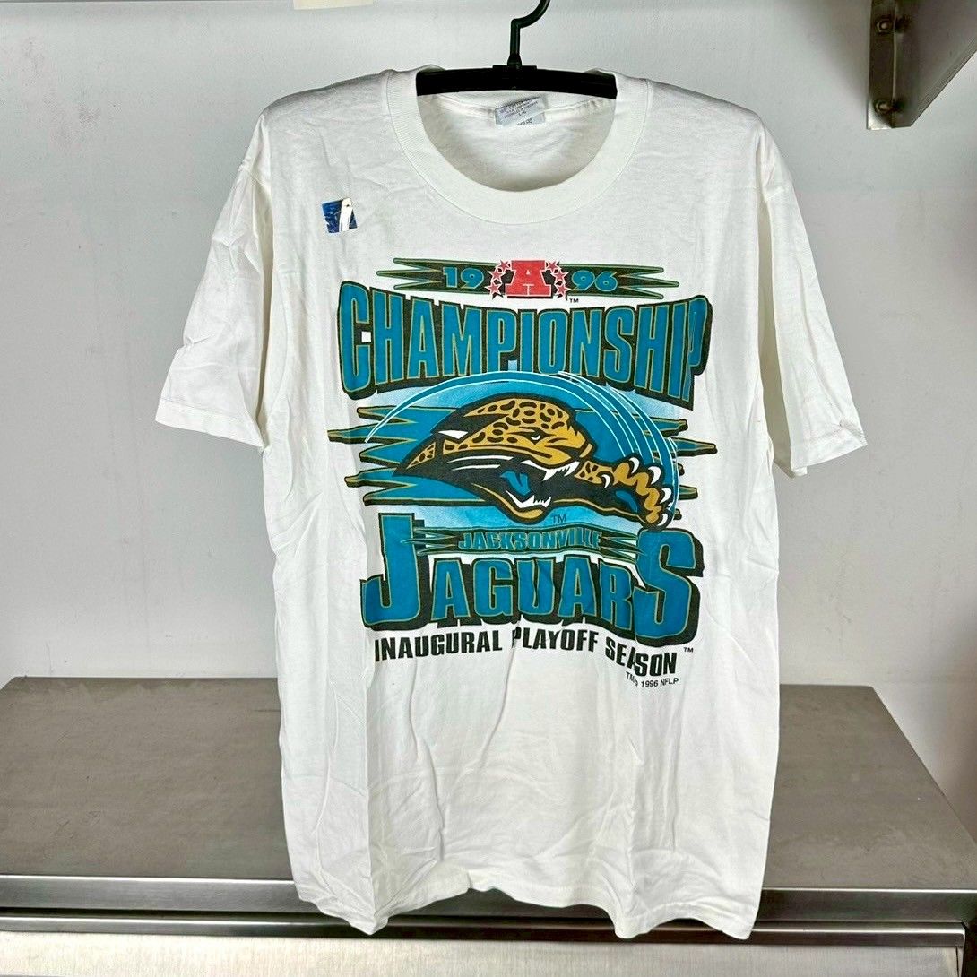 ​Vintage 1996 Jacksonville Jaguars Inaugural Champions NFL Deadstock T-shirt