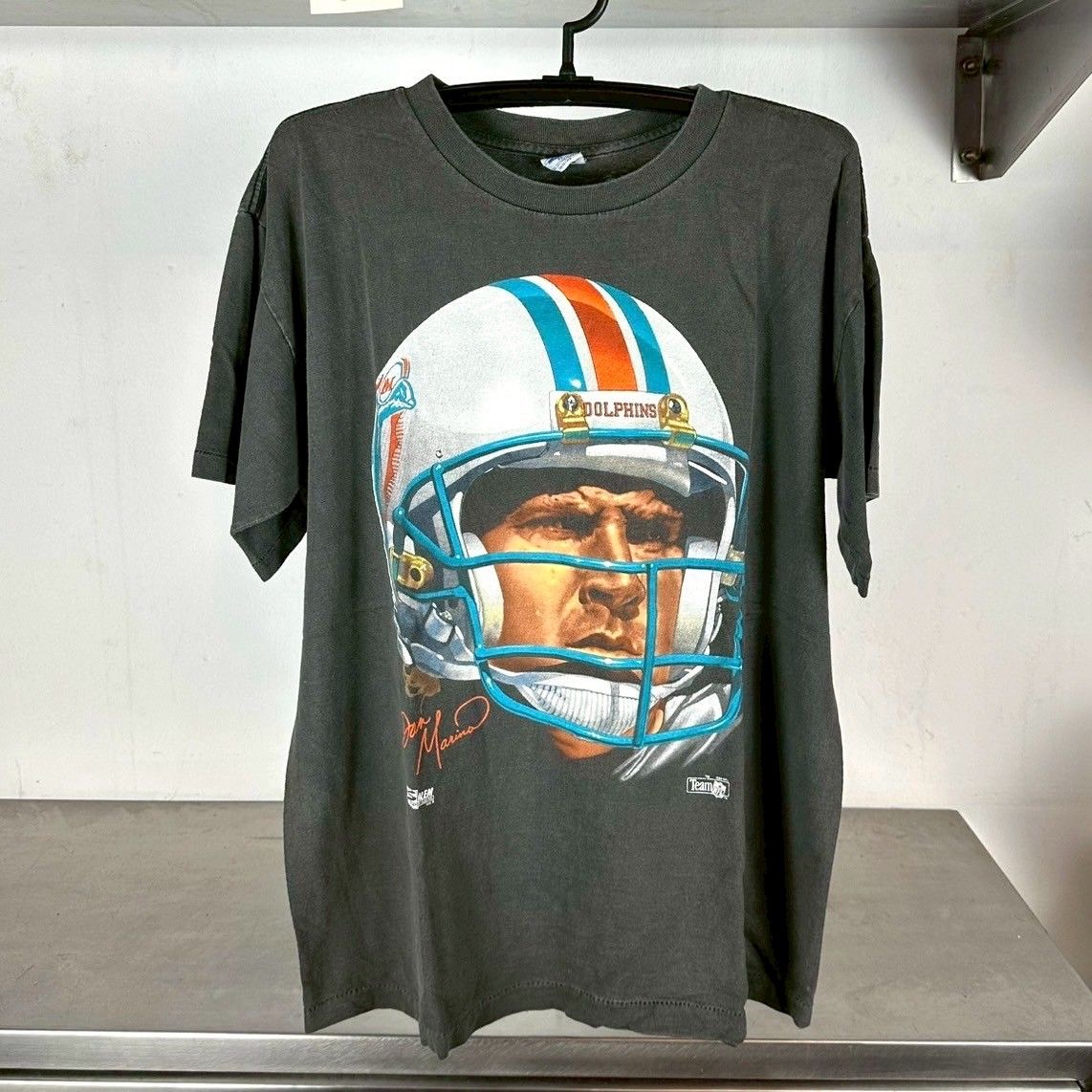 ​Vintage 1992 Dan Marino Miami Dolphins Big Face NFL T-shirt