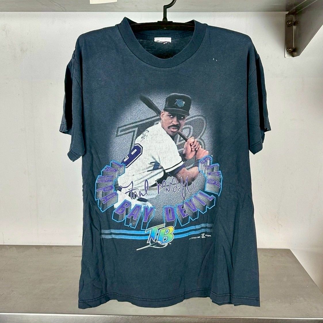 ​Vintage 1998 Tampa Bay Devil Rays Fred McGriff MLB T-shirt