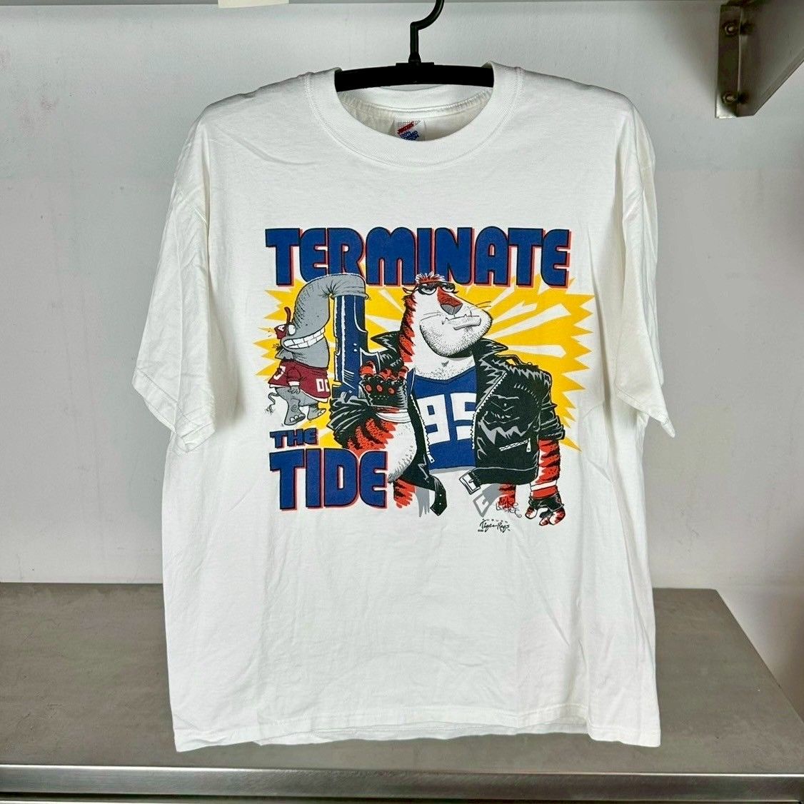 ​​​​​​​​Vintage 1995 Auburn Tigers Terminate the Tide NCAA T-shirt