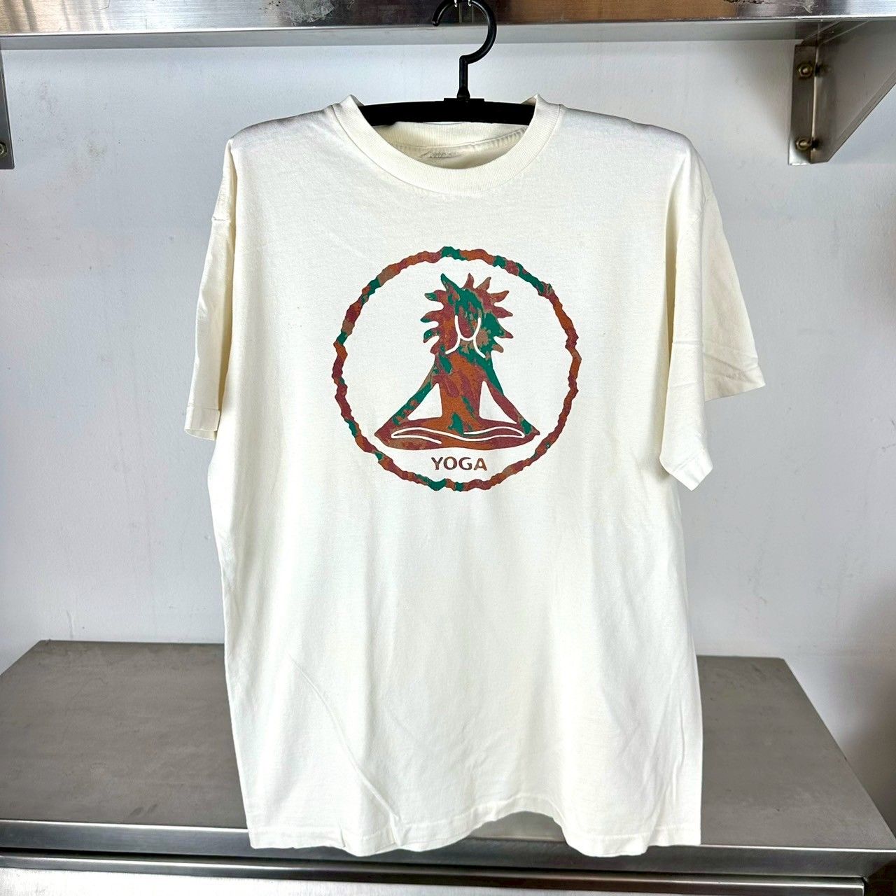 ​​​​​​​​​​​Vintage 90s Yoga Meditation Artwork T-shirt