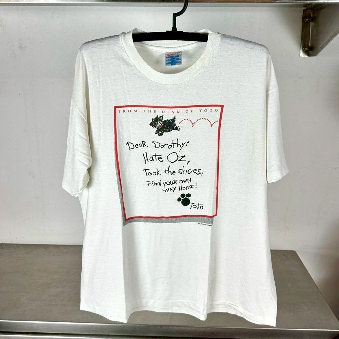 ​Vintage 90s Toto The Wizard of Oz Dear Dorothy Letter T-shirt