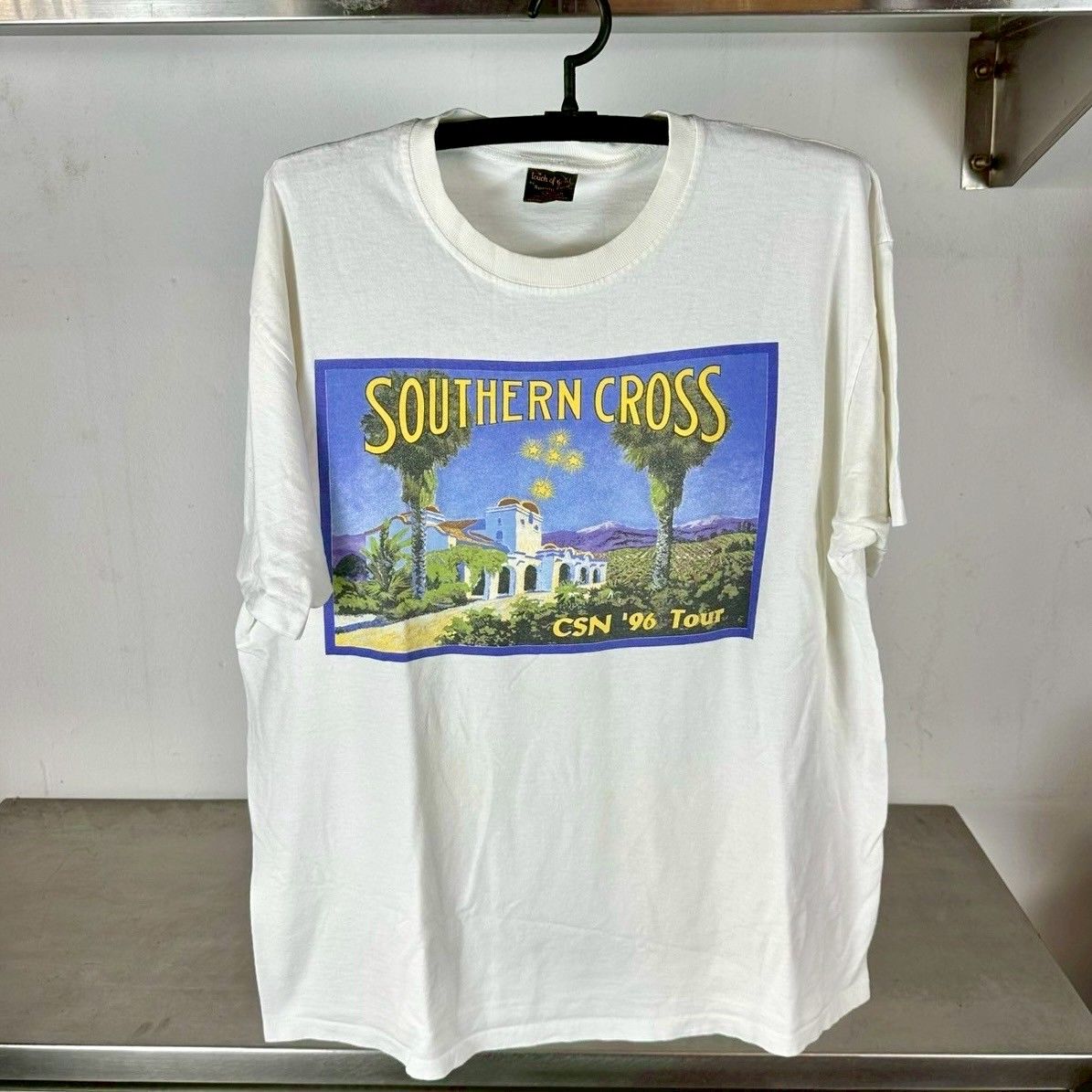 Vintage 1996 CSN Crosby, Stills &amp; Nash Tour Folk Rock Band​ T-shirt