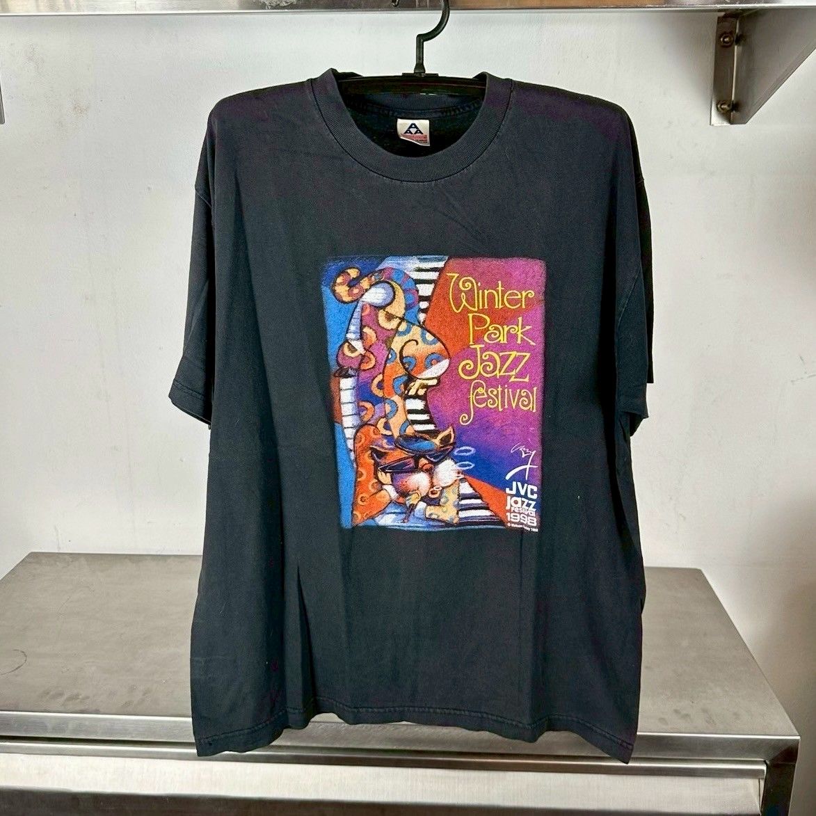 ​Vintage 1998 JVC Winter Park Jazz Festival Artwork T-shirt
