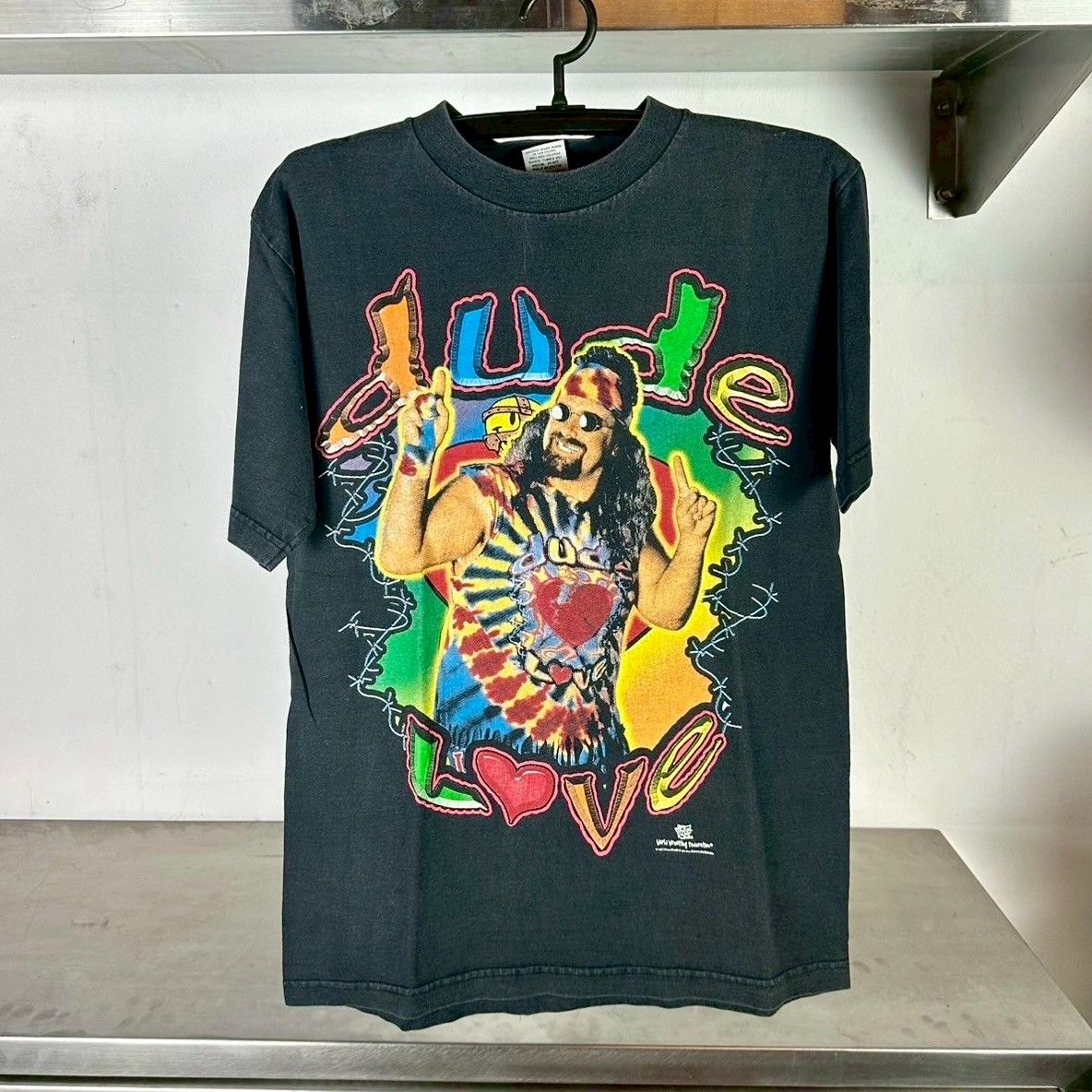 ​Vintage 90s Mike Foley Dude Love WF WWF Wrestling T-shirt