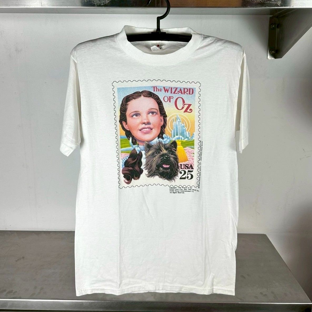 ​Vintage 1990 Wizard of Oz Stamp Artwork T-shirt