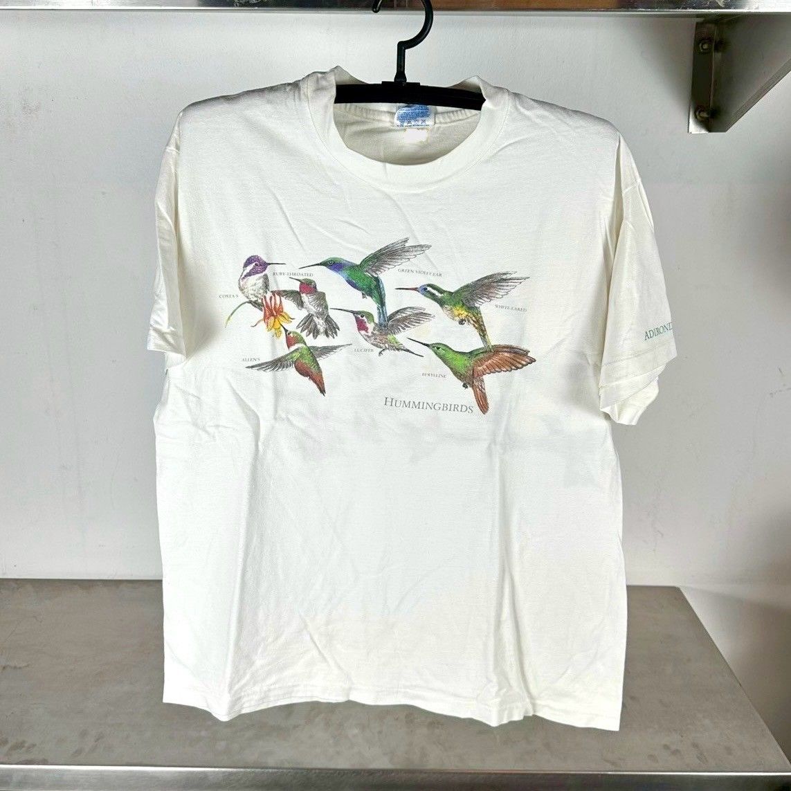 ​Vintage 90s Bird Breeds Nature Graphic Double Sided T-shirt