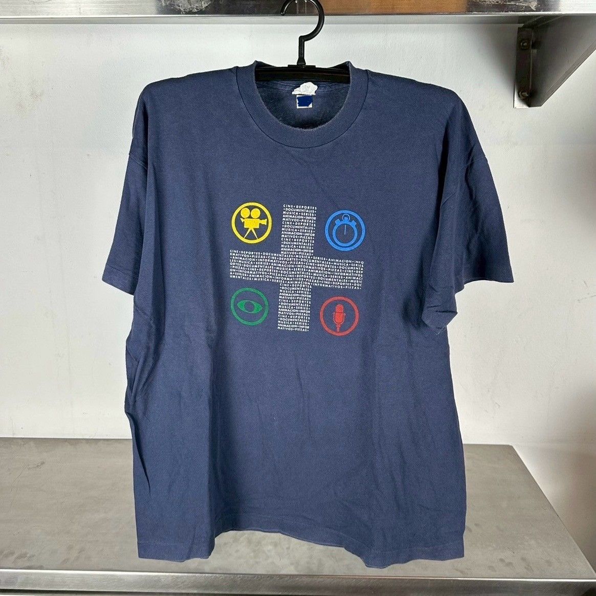 ​Vintage 90s Movies TV Media Typography Graphic T-shirt