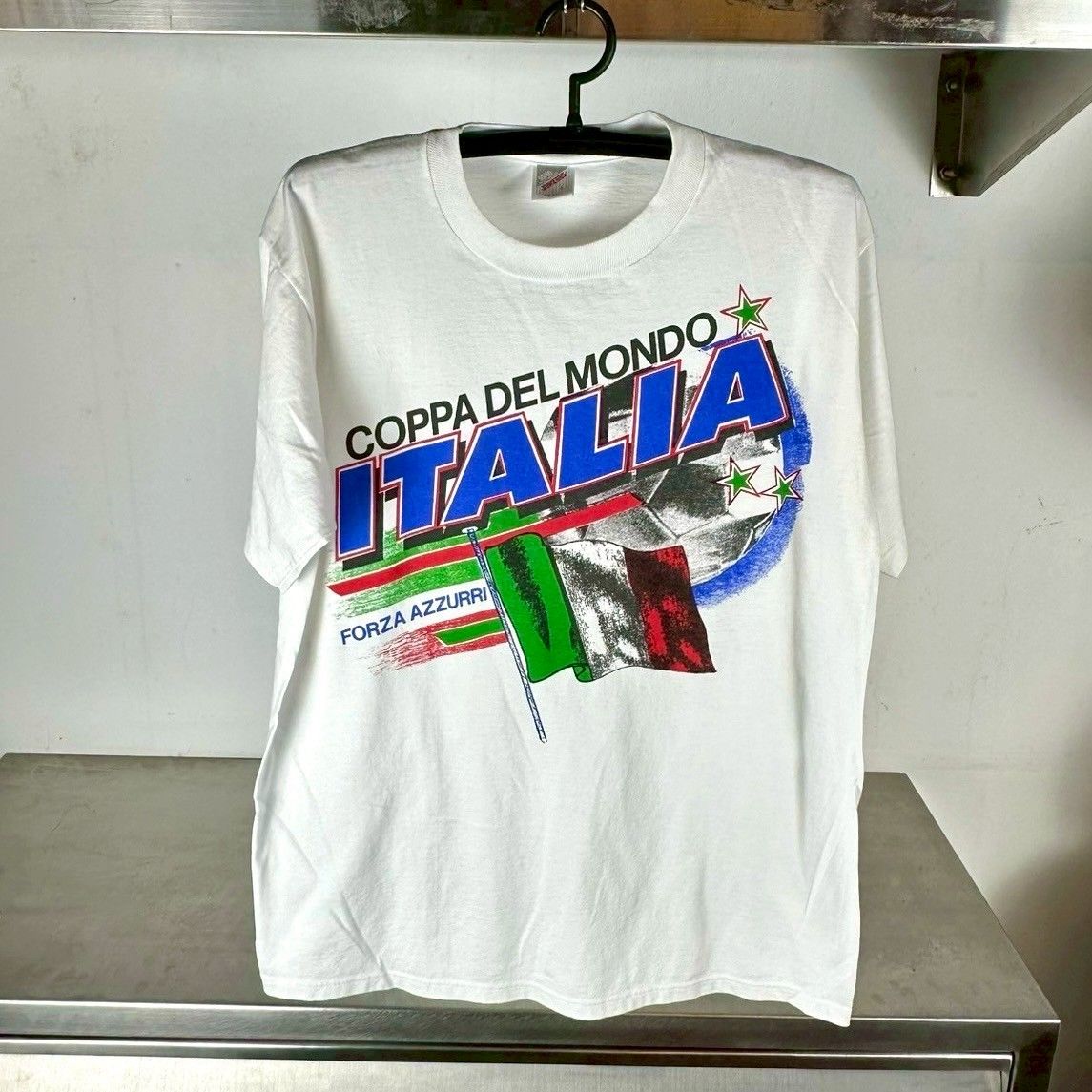 ​Vintage 1994 World Cup Italy Coppa Del Mondo Soccer T-shirt