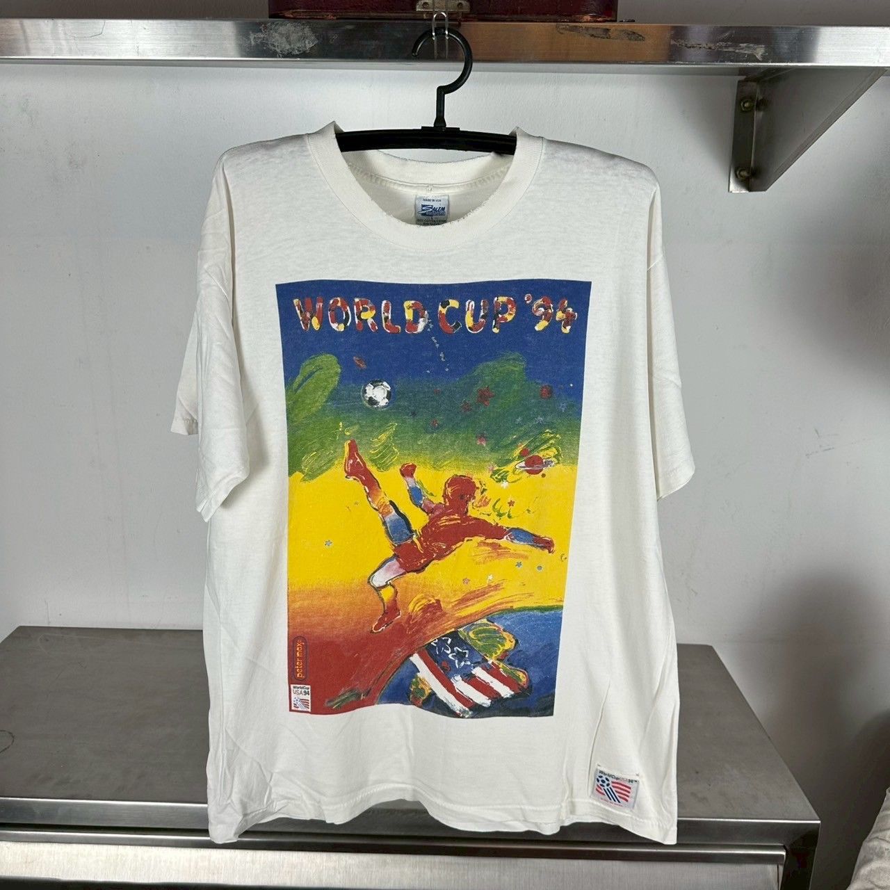 ​Vintage 1994 Soccer World Cup Artwork By Peter Max T-shirt