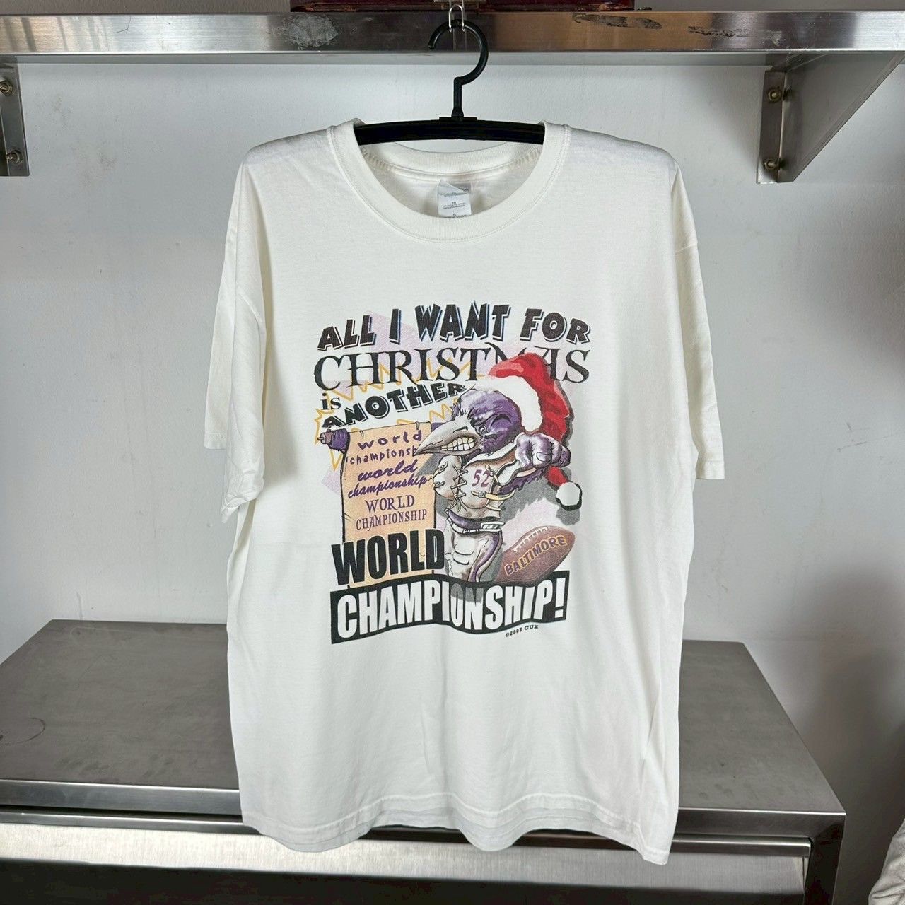 ​Vintage 2003 Baltimore Ravens All I want For Christmas NFL T-shirt