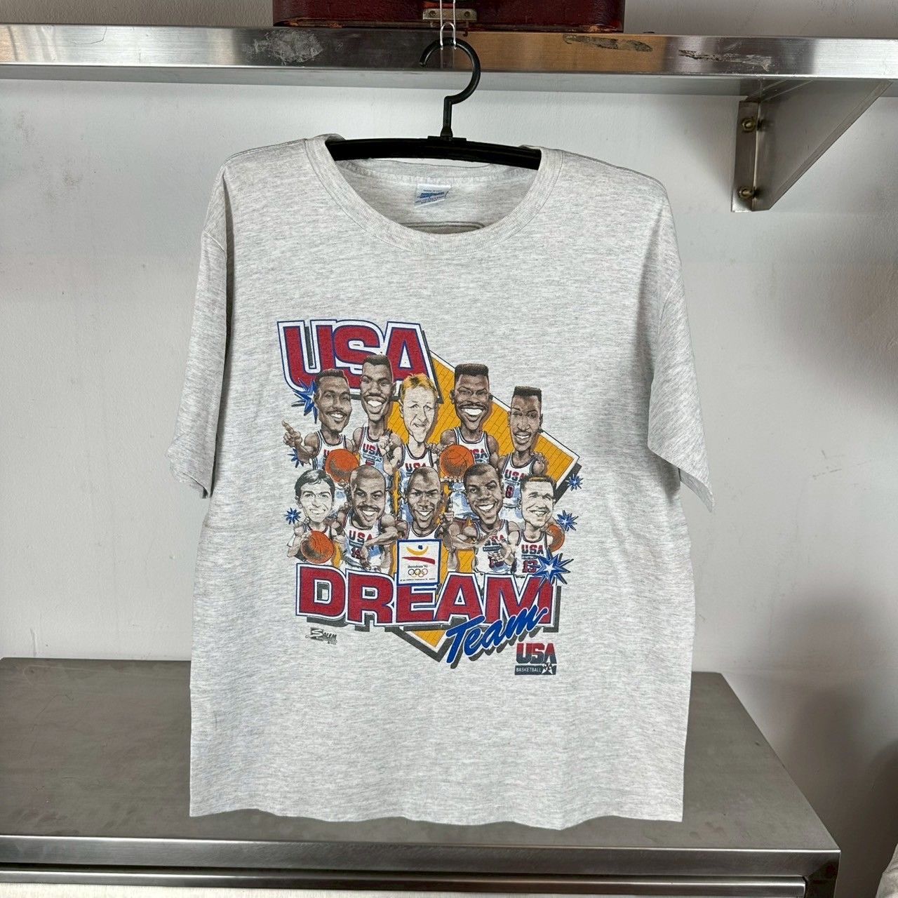 ​Vintage 1992 USA Basketball Dream Team Caricature Olympics T-shirt