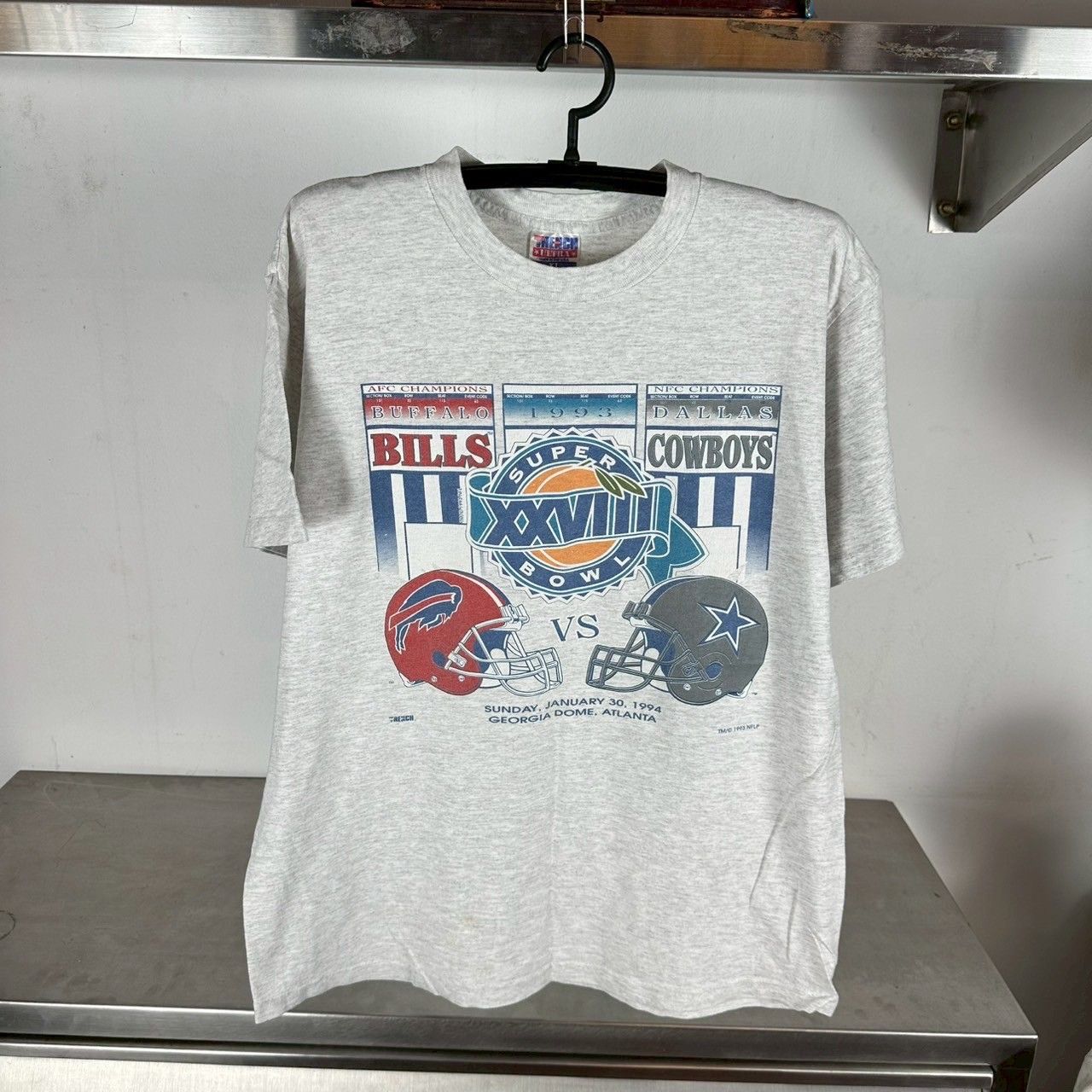​Vintage 1994 NFL Super Bowl Buffalo Bills Dallas Cowboys T-shirt