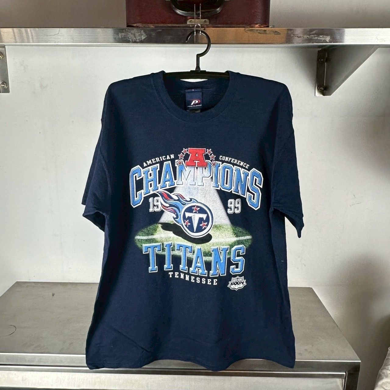 ​Vintage 1999 Tennessee Titans Conference Champions NFL T-shirt