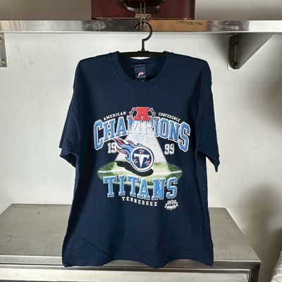 ​Vintage 1999 Tennessee Titans Conference Champions NFL T-shirt