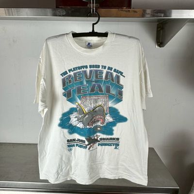 ​Vintage 1994 San Jose Sharks Reveal Teal! Playoffs NHL T-shirt
