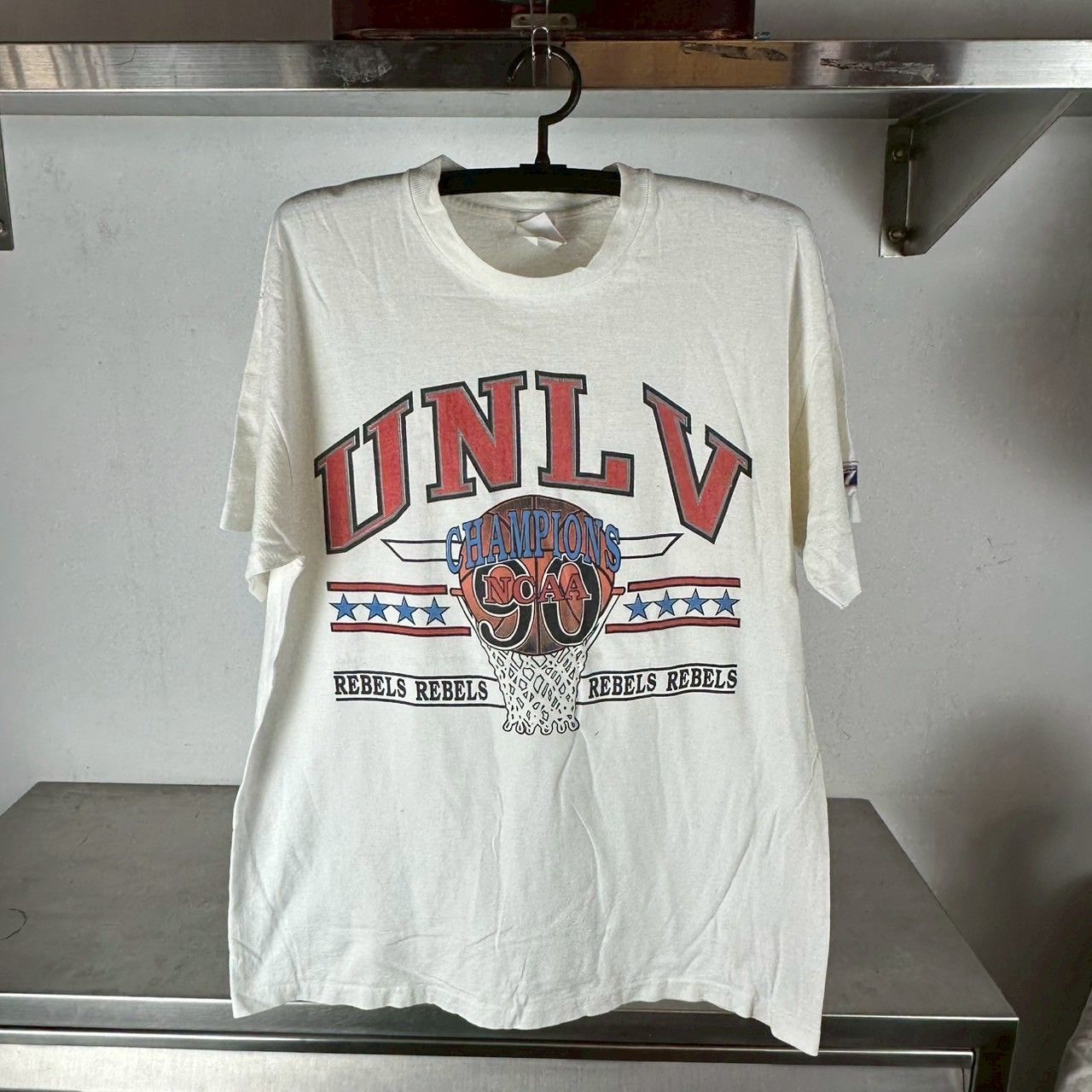 ​Vintage 1990 UNLV Rebels Basketball NCAA Champions T-shirt