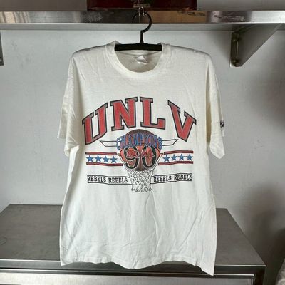​Vintage 1990 UNLV Rebels Basketball NCAA Champions T-shirt
