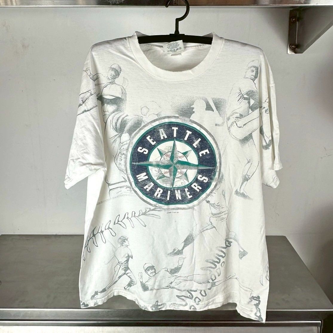 ​Vintage 1997 Seattle Mariners Baseball AOP MLB T-shirt