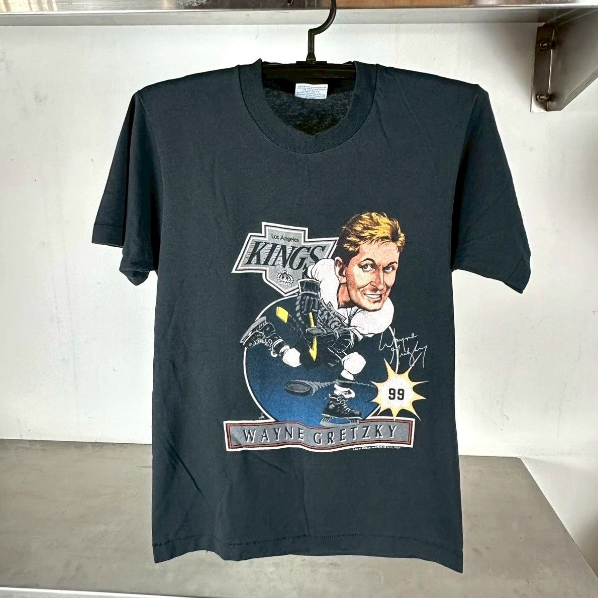​​Vintage 1988 Wayne Gretzky LA Kings NHL Caricature​ T-shirt