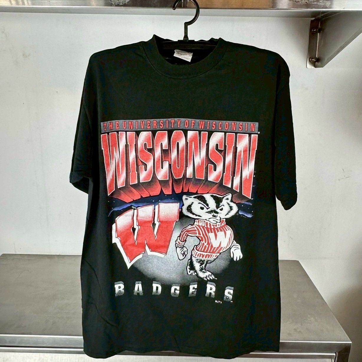 ​​Vintage 90s Winsconsin Badgers Big Graphic NCAA T-shirt