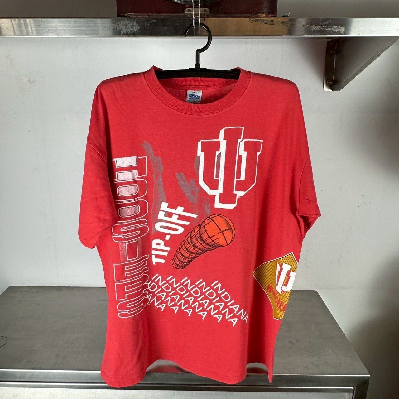 ​​​​Vintage 90s Indiana Hoosiers Tip-off Basketball AOP NCAA​ T-shirt