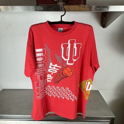 ​​​​Vintage 90s Indiana Hoosiers Tip-off Basketball AOP NCAA​ T-shirt