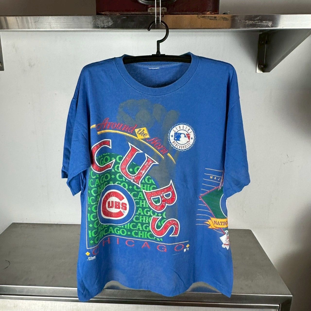 ​​​​Vintage 90s Chicago Cubs Around the Horn AOP MLB T-shirt