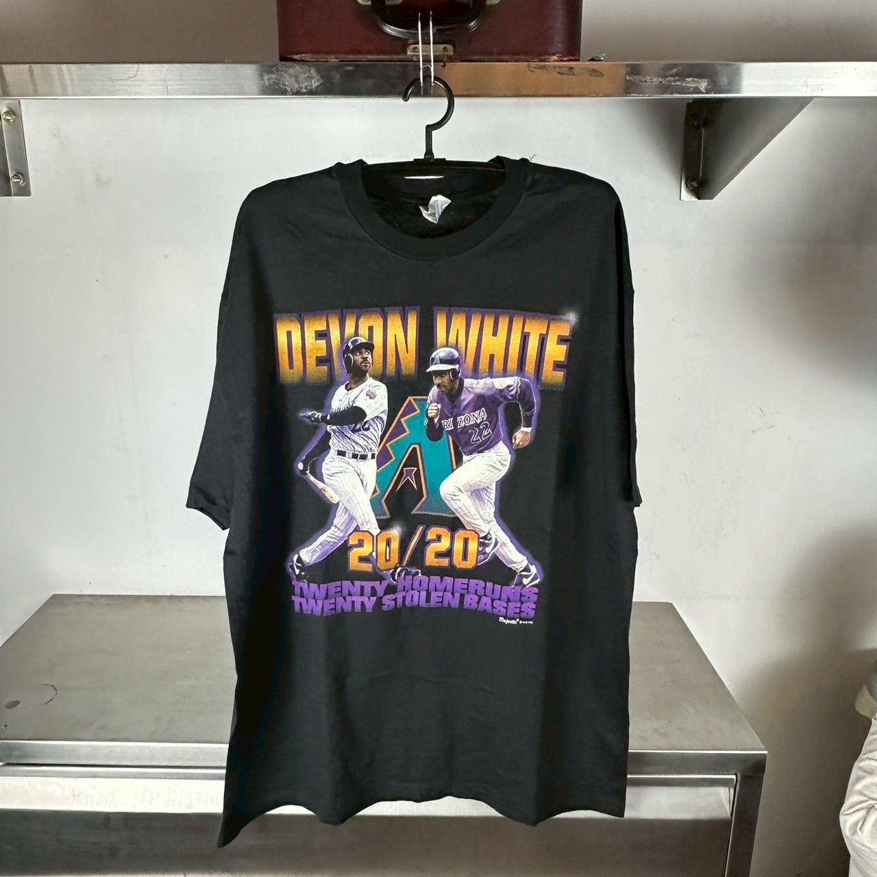 ​​​​Vintage 1998 Devon White Arizona Diamondbacks 20/20 MLB T-shirt