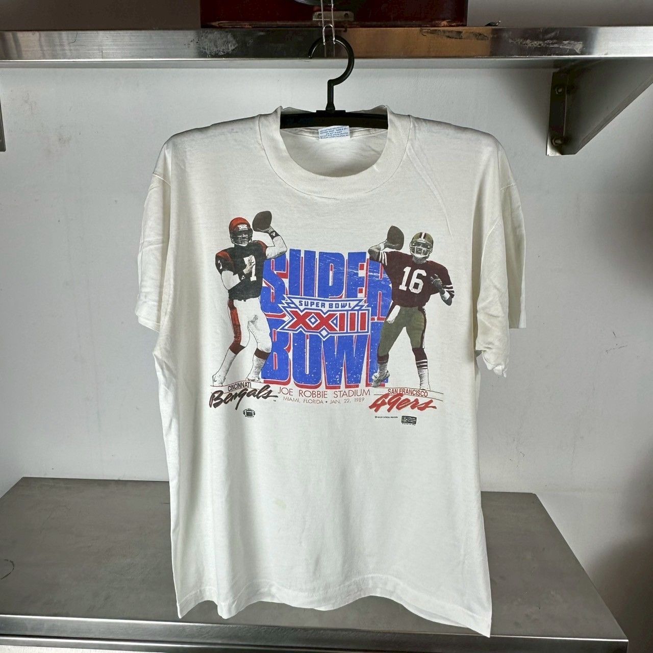 ​​​​​Vintage 1989 NFL Super Bowl Bengals VS 49ers T-shirt
