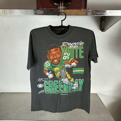 ​​​​​Vintage 90s Reggie White Green Bay Packers Caricature NFL T-shirt