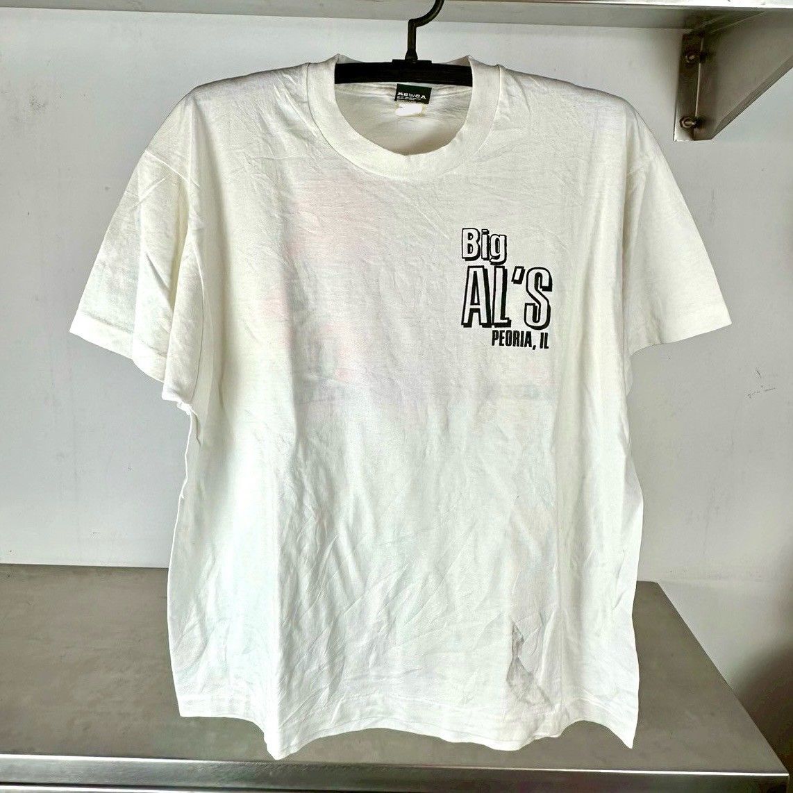 ​Vintage 90s Big Al&#39;s Stylish Adult Entertainment Promo T-shirt