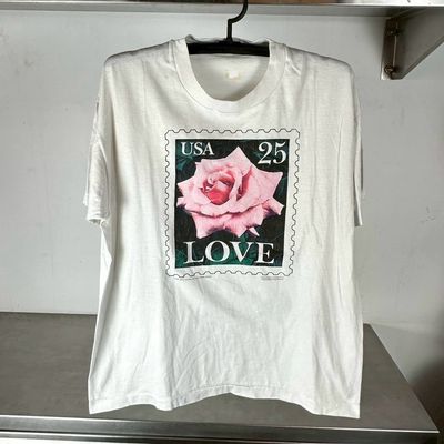 ​Vintage 1988 Love Flower USPS Stamp Graphic T-shirt