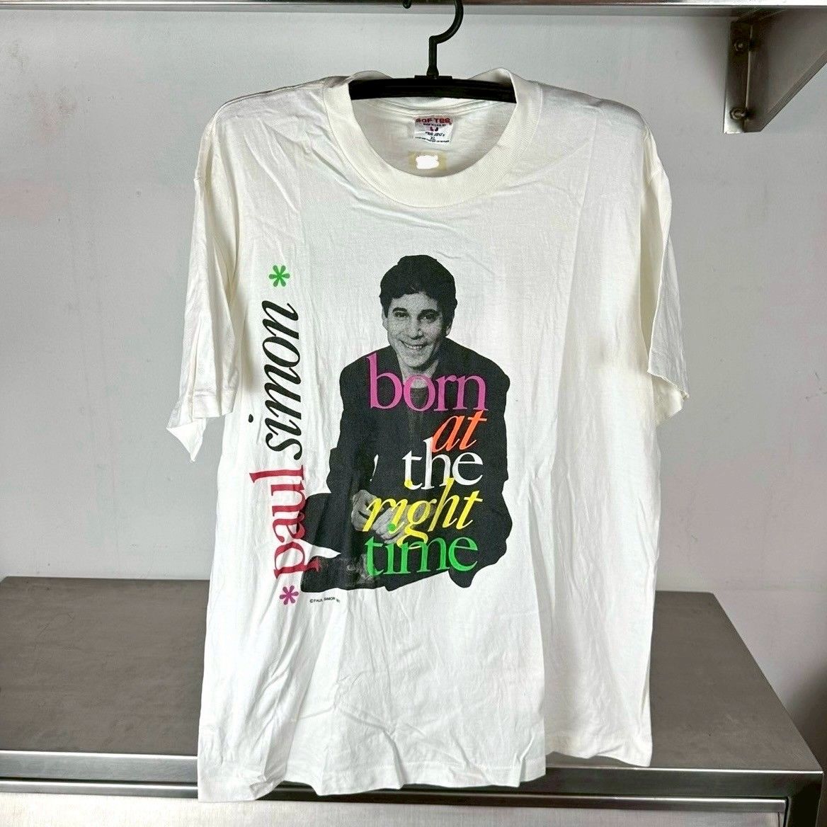 Vintage 1991 Paul Simon Born at the Right Time Tour T-shirt