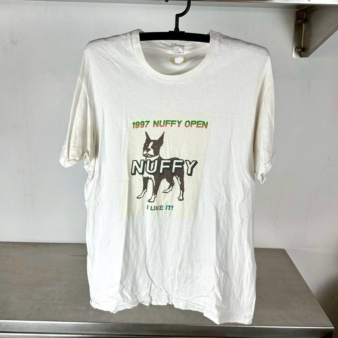 ​Vintage 1997 Nuffy Open I Like It! Dog Graphic T-shirt