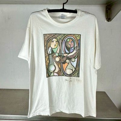 ​Vintage 90s Picasso Girl Before a Mirror Graphic T-shirt