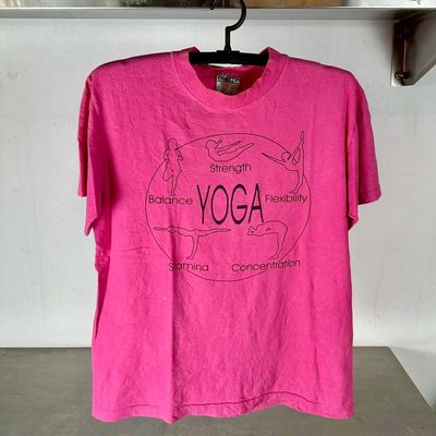 ​​Vintage 90s Yoga Typography Graphic T-shirt