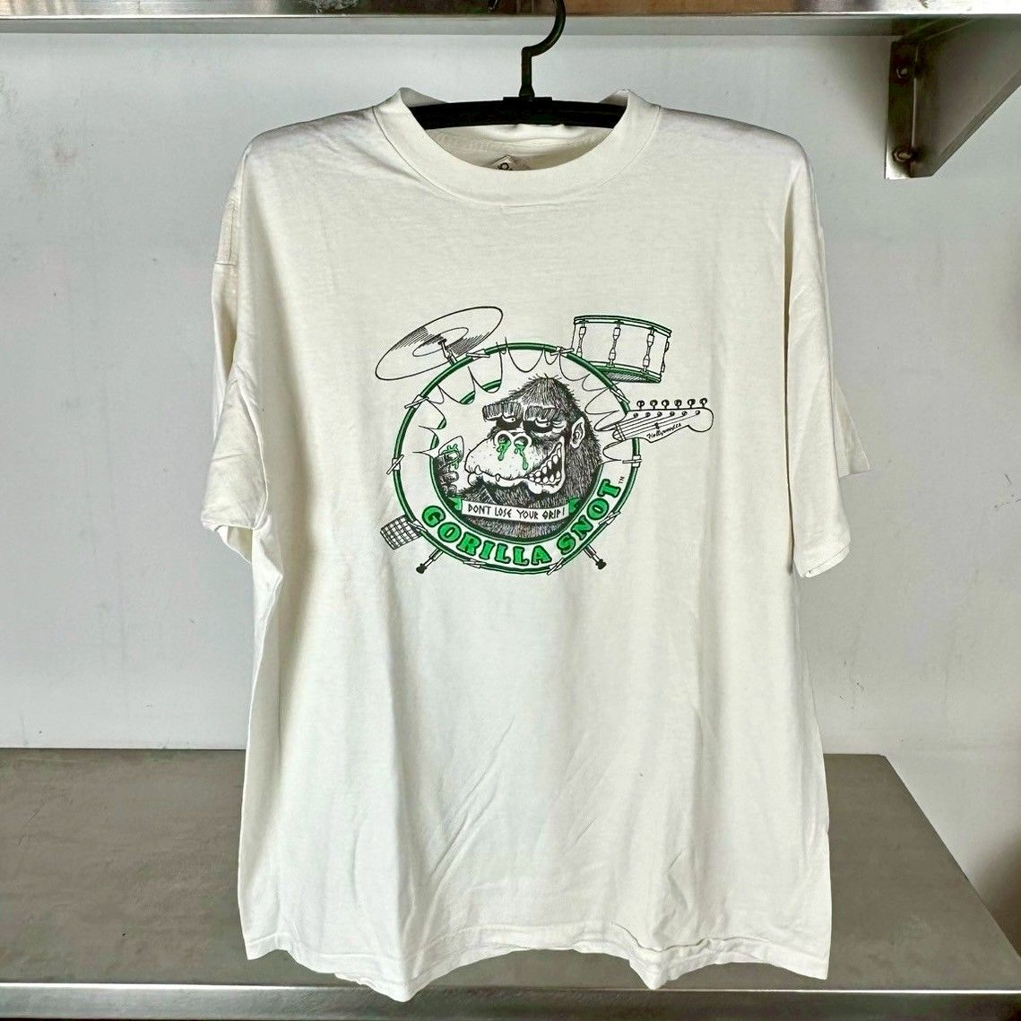 ​Vintage 90s Gorilla Snot Don&#39;t Lose Your Grip Promo T-shirt