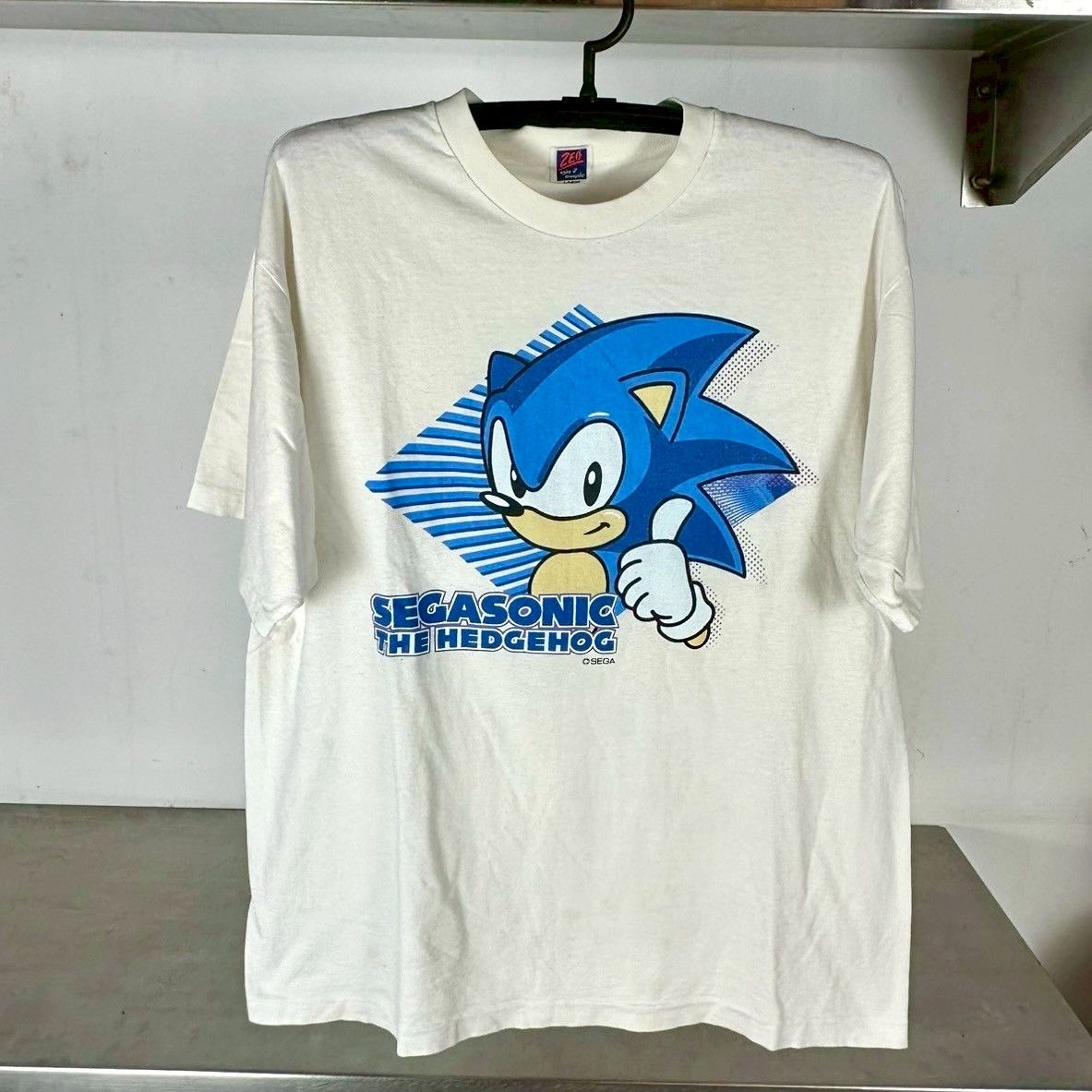 Vintage 90s Sega Sonic The Hedgehog Video Game T-shirt
