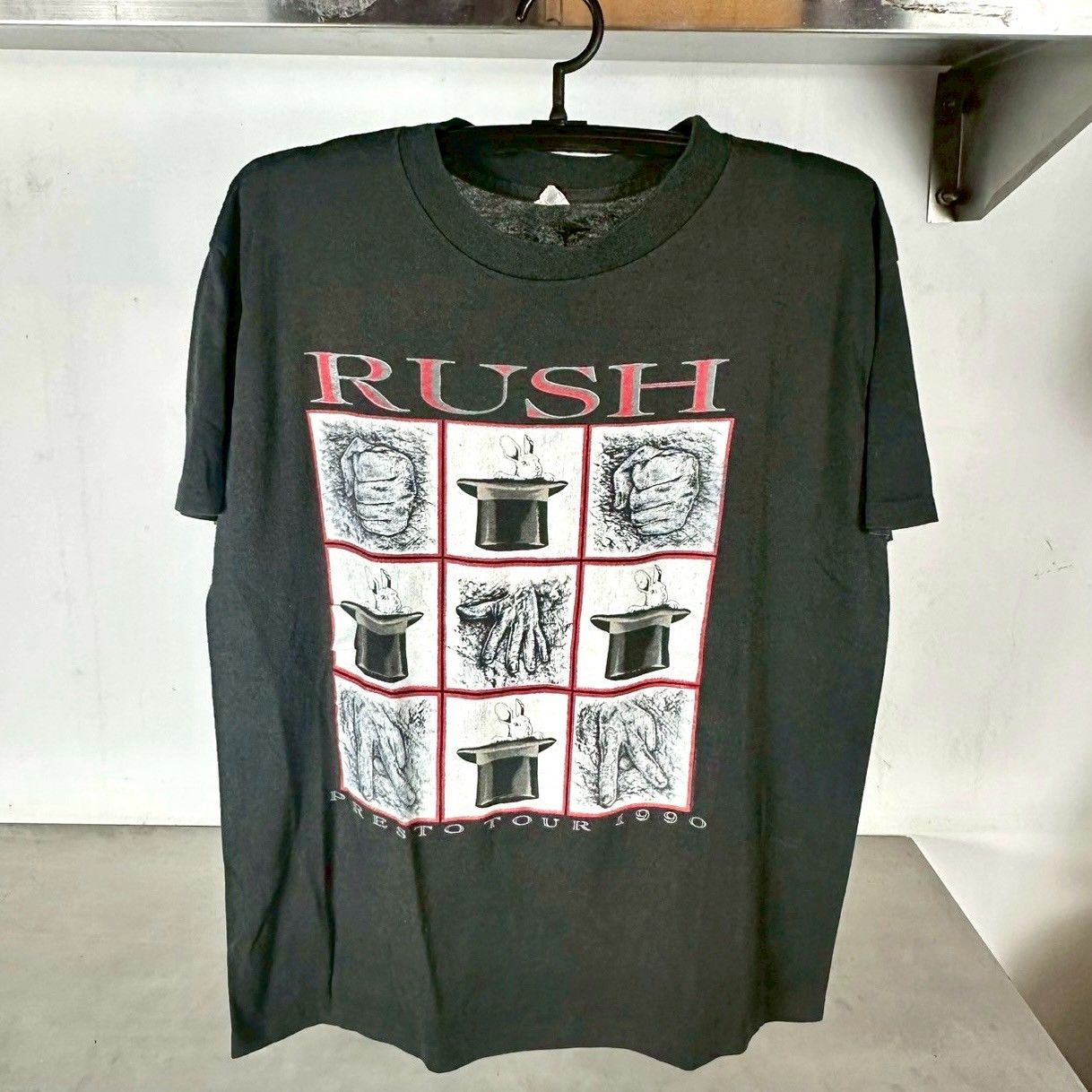 Vintage 1990 Rush Presto Tour Rock Band  T-shirt