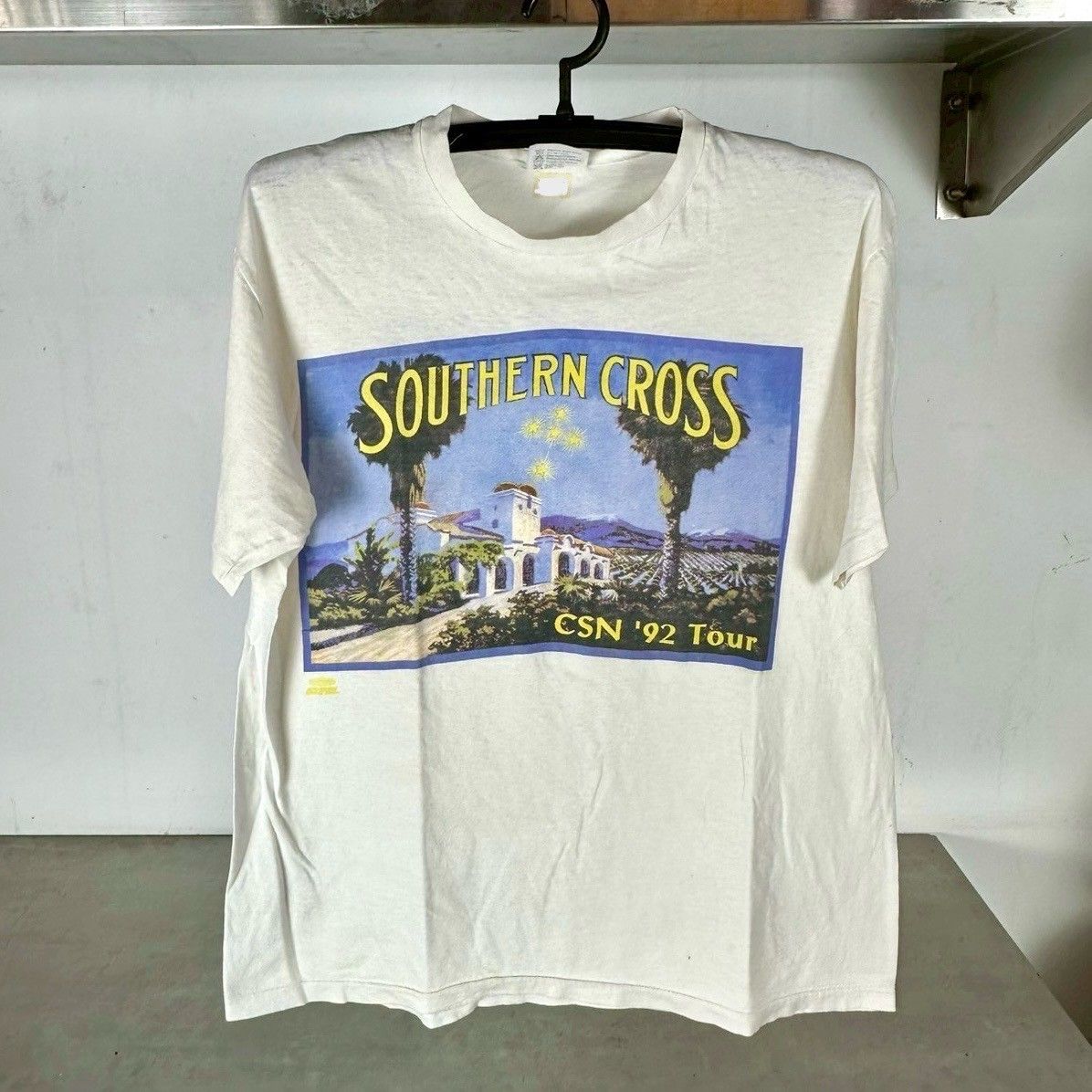 ​Vintage 1992 CSN Crosby, Stills &amp; Nash Acoustic Tour T-shirt