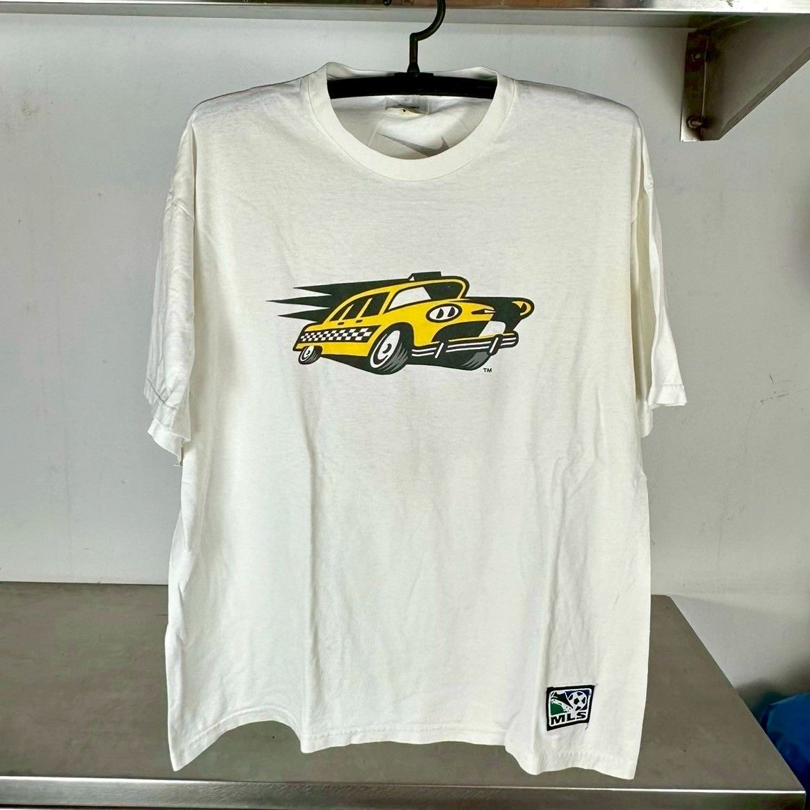 ​​Vintage Nike 90s New York Metrostars MLS Soccer Promo T-shirt
