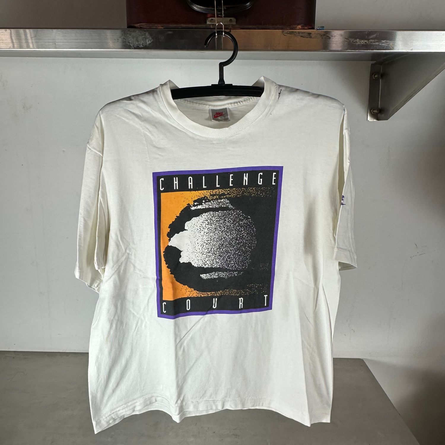 Vintage Nike 90s Challenge Court Tennis Andre Agassi T-shirt