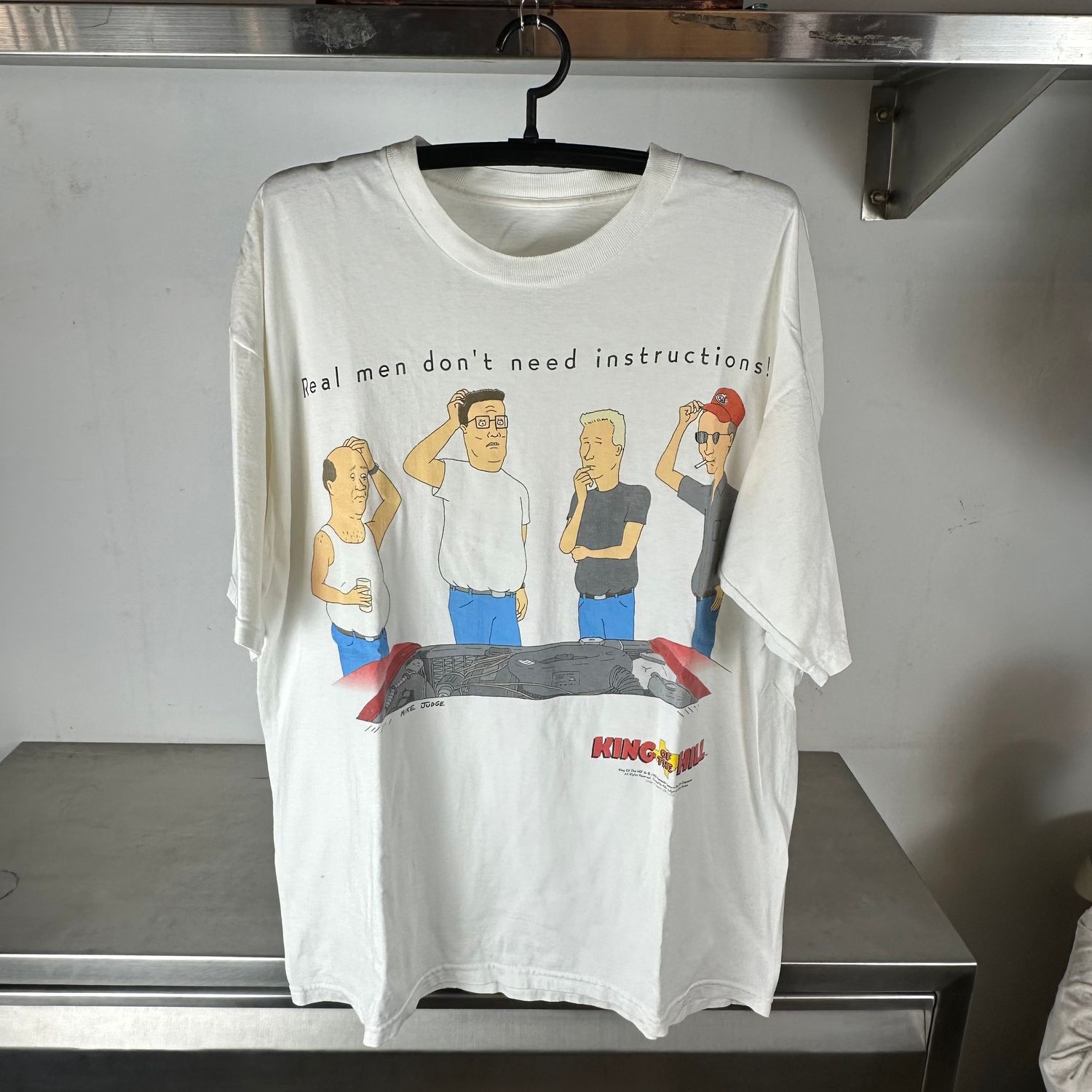 ​​Vintage 1998 King of the Hill Mike Judge TV Show Promo T-shirt